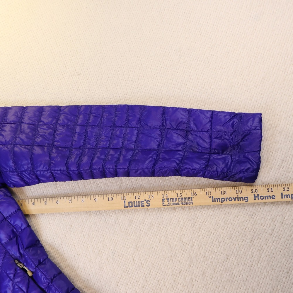 The North Face Womens S Thermoball Puffer Jacket Purple Quilted Full Zip - Picture 7 of 8
